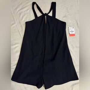 NWT ZARA Romper Black Halter, Small Vintage Trafaluc